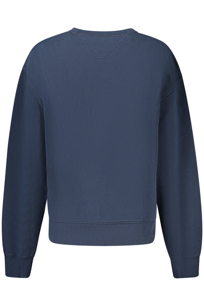 TOMMY HILFIGER WOMEN'S BLUE ZIP-UP SWEATSHIRT