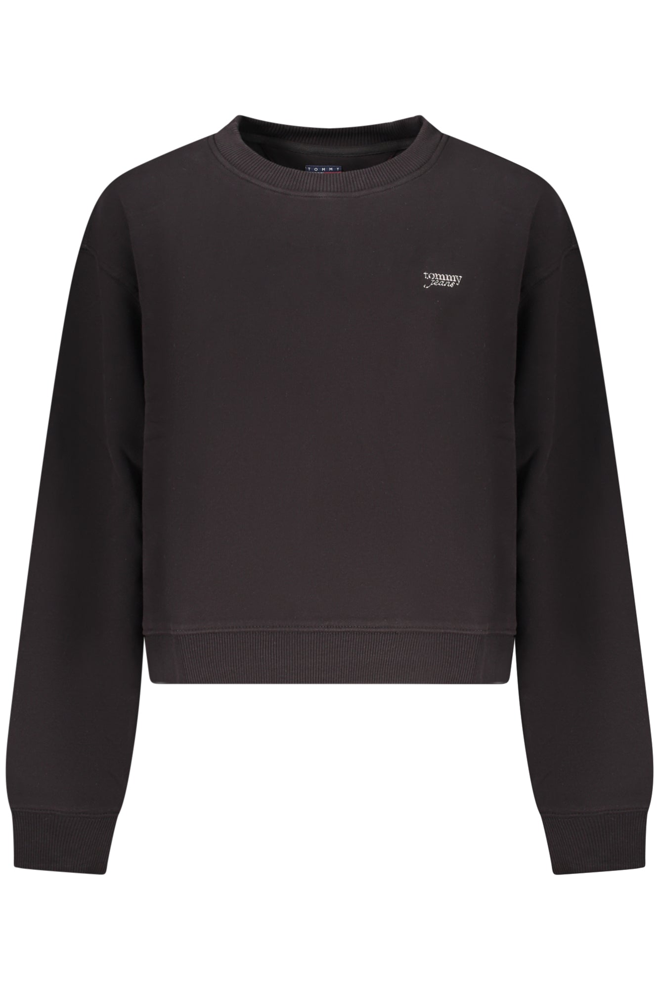 TOMMY HILFIGER WOMEN'S BLACK ZIP-UP SWEATSHIRT