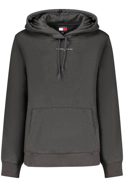 TOMMY HILFIGER WOMEN'S BLACK ZIP-UP SWEATSHIRT