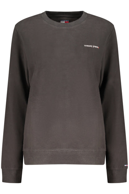 TOMMY HILFIGER WOMEN'S BLACK ZIP-UP SWEATSHIRT