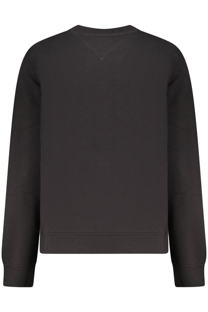 TOMMY HILFIGER WOMEN'S BLACK ZIP-UP SWEATSHIRT