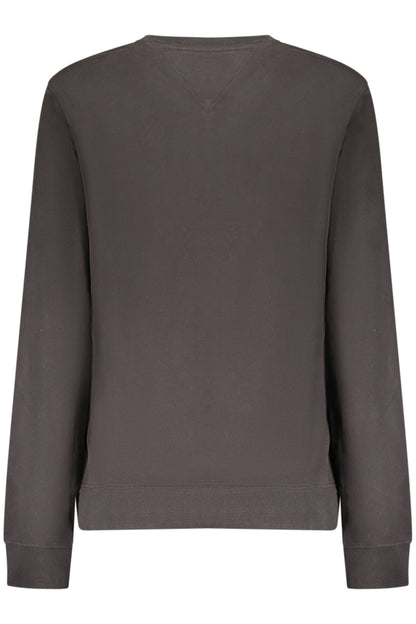 TOMMY HILFIGER WOMEN'S BLACK ZIP-UP SWEATSHIRT
