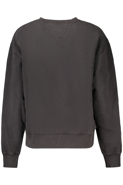 TOMMY HILFIGER WOMEN'S BLACK ZIP-UP SWEATSHIRT