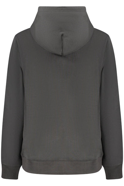 TOMMY HILFIGER WOMEN'S BLACK ZIP-UP SWEATSHIRT