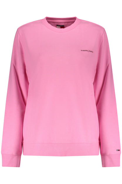 TOMMY HILFIGER WOMEN'S PINK ZIP-UP SWEATSHIRT