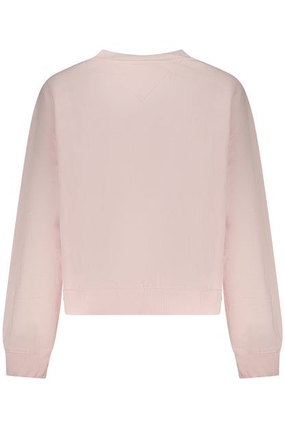 TOMMY HILFIGER WOMEN'S PINK ZIP-UP SWEATSHIRT