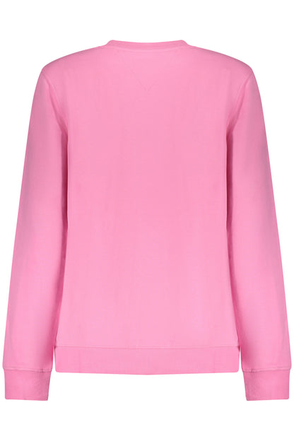 TOMMY HILFIGER WOMEN'S PINK ZIP-UP SWEATSHIRT