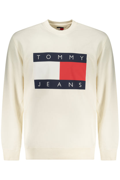 TOMMY HILFIGER MEN'S ZIP-UP SWEATSHIRT WHITE