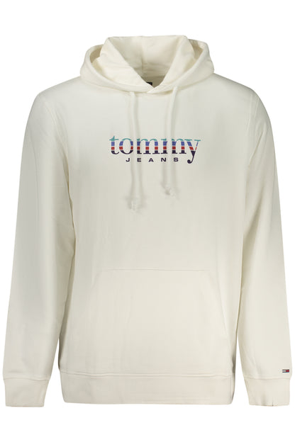 TOMMY HILFIGER MEN'S ZIP-UP SWEATSHIRT WHITE