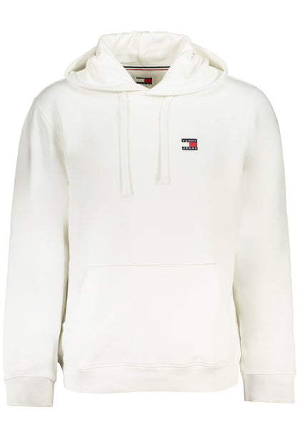 TOMMY HILFIGER MEN'S WHITE ZIPLESS SWEATSHIRT