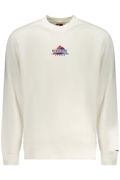 TOMMY HILFIGER MEN'S ZIP-UP SWEATSHIRT WHITE