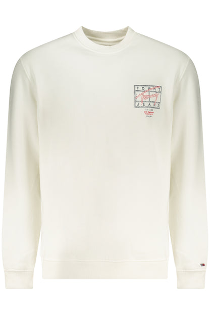 TOMMY HILFIGER MEN'S ZIP-UP SWEATSHIRT WHITE