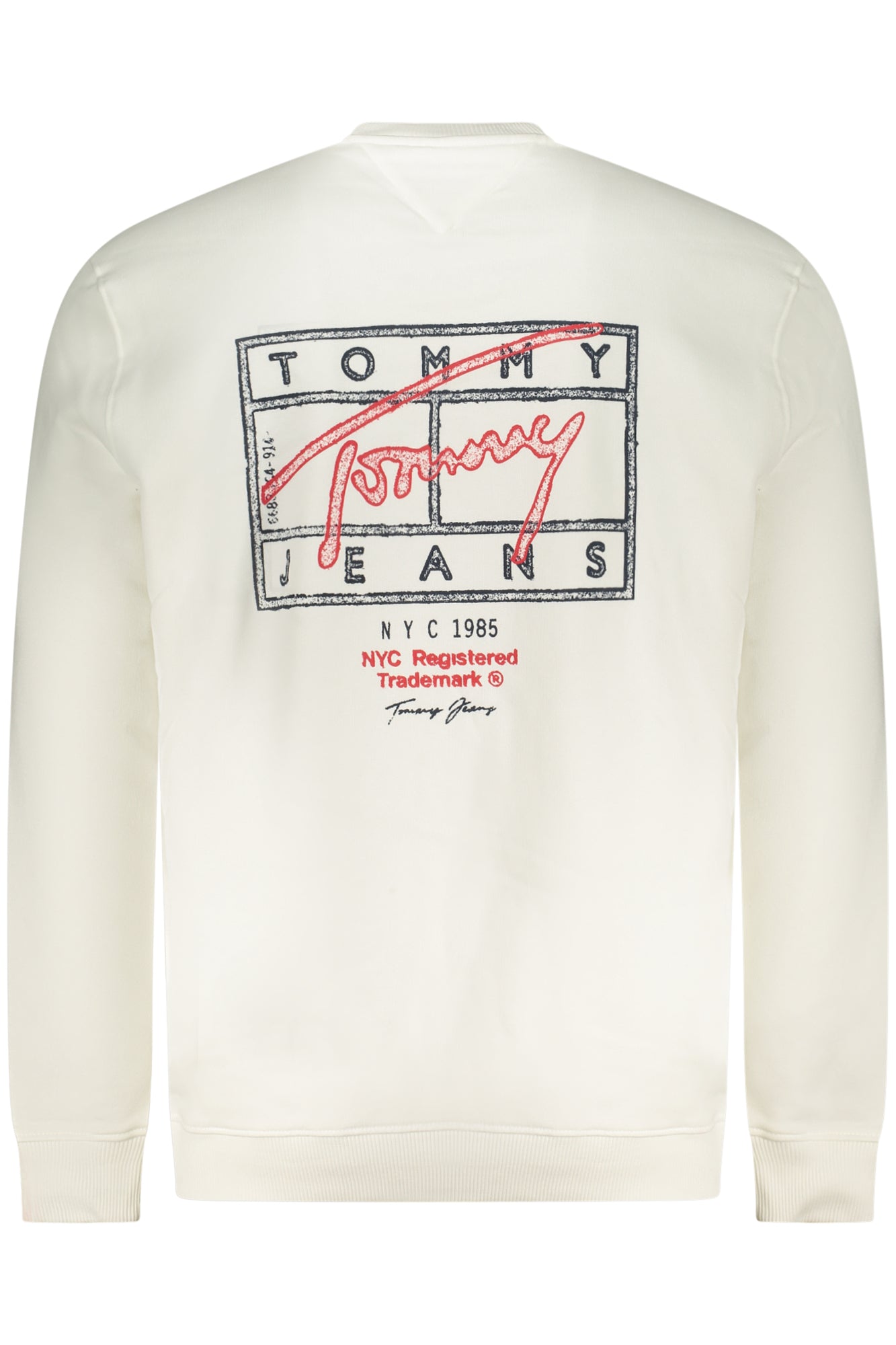 TOMMY HILFIGER MEN'S ZIP-UP SWEATSHIRT WHITE