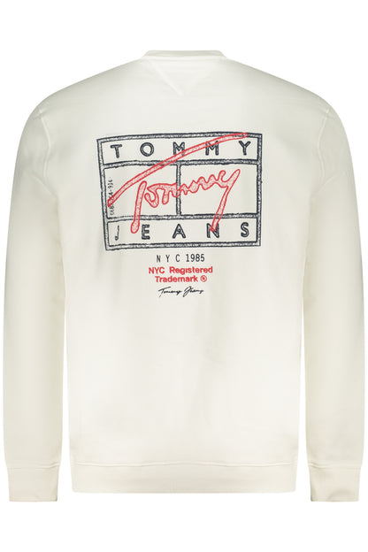 TOMMY HILFIGER MEN'S ZIP-UP SWEATSHIRT WHITE