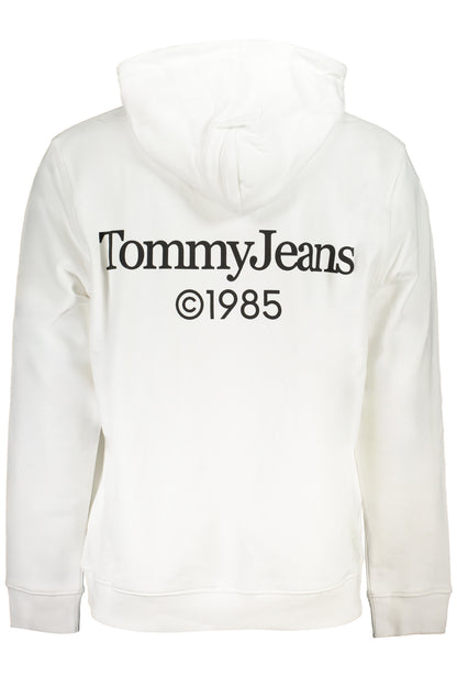 TOMMY HILFIGER MEN'S WHITE ZIPLESS SWEATSHIRT