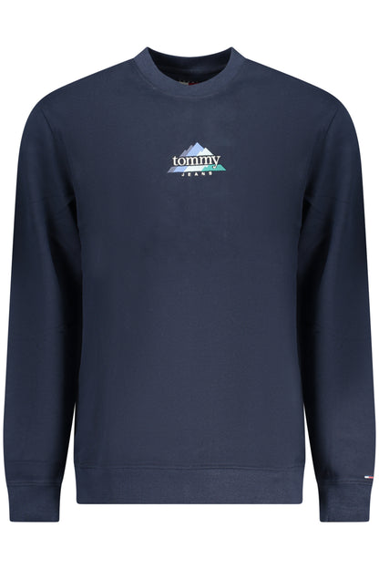TOMMY HILFIGER MEN'S BLUE ZIP-UP SWEATSHIRT