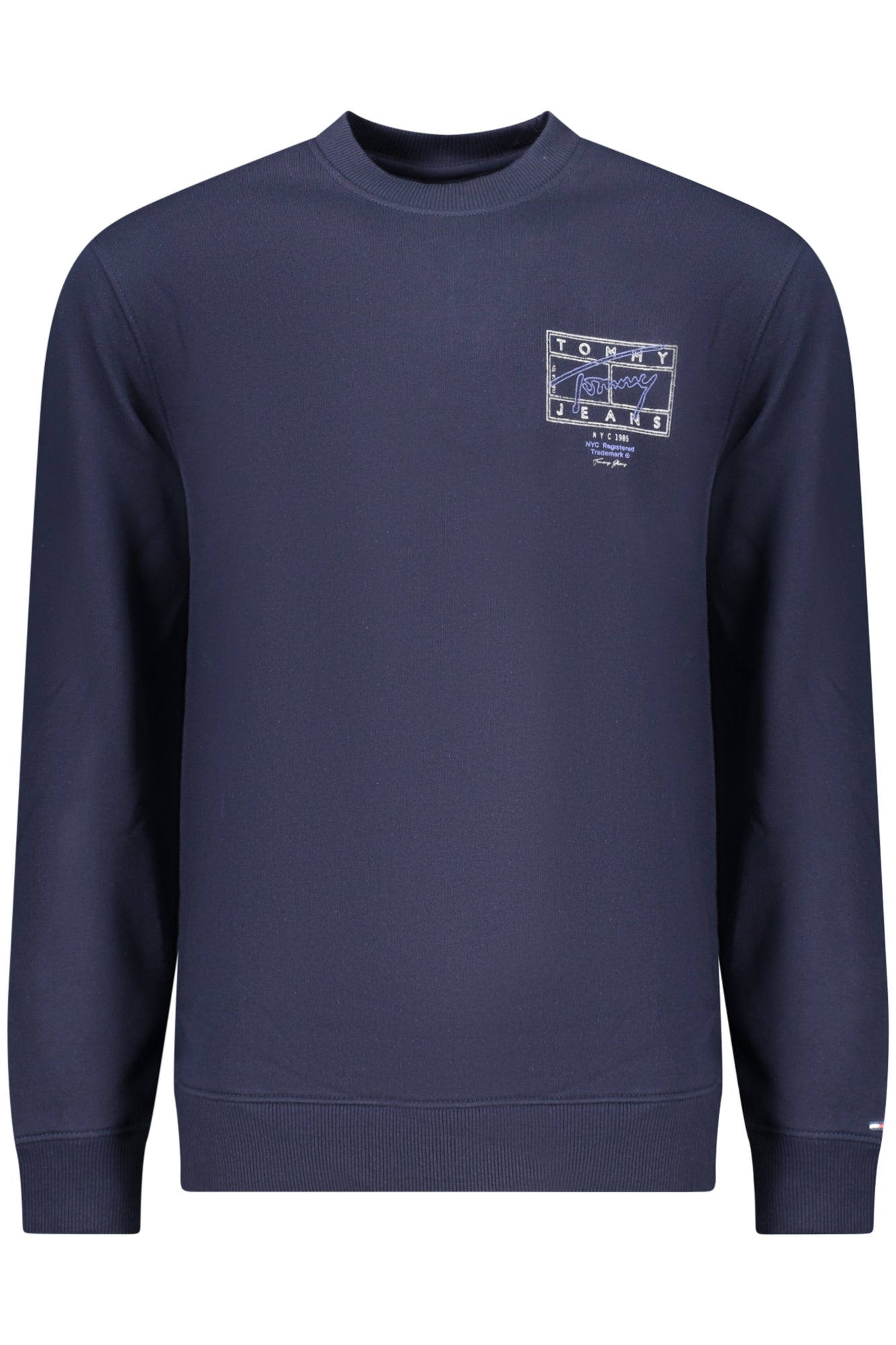 TOMMY HILFIGER MEN'S BLUE ZIP-UP SWEATSHIRT