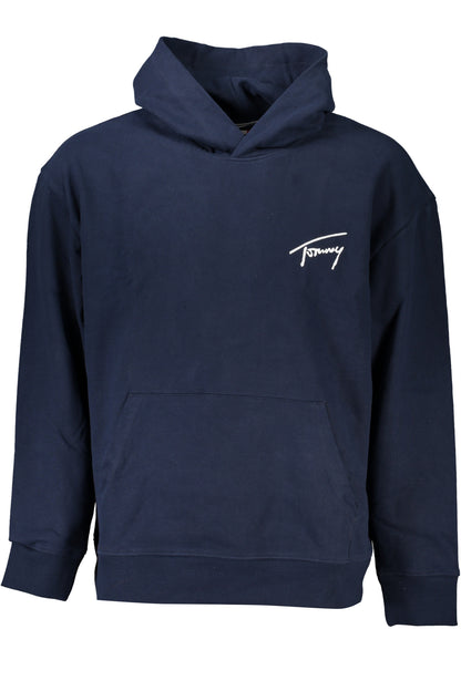 TOMMY HILFIGER MEN'S BLUE ZIPLESS SWEATSHIRT
