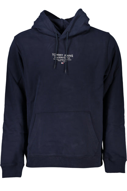 TOMMY HILFIGER MEN'S BLUE ZIPLESS SWEATSHIRT