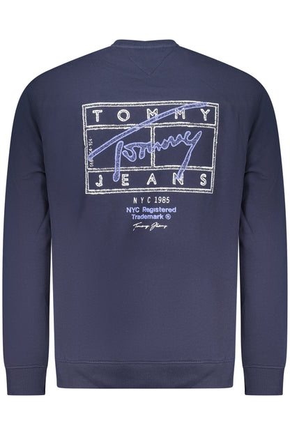 TOMMY HILFIGER MEN'S BLUE ZIP-UP SWEATSHIRT