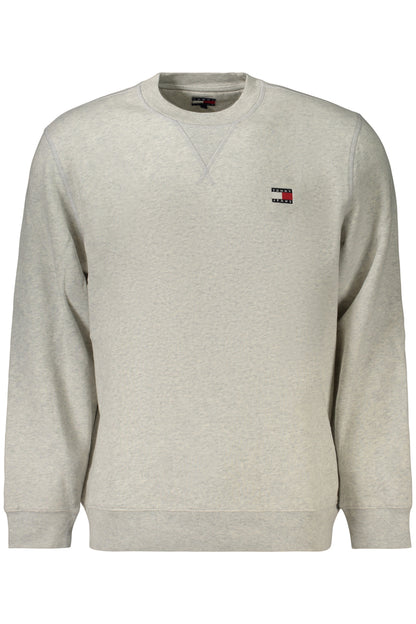 TOMMY HILFIGER MEN'S GRAY ZIP-UP SWEATSHIRT