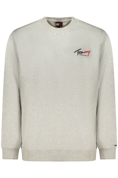 TOMMY HILFIGER MEN'S GRAY ZIP-UP SWEATSHIRT