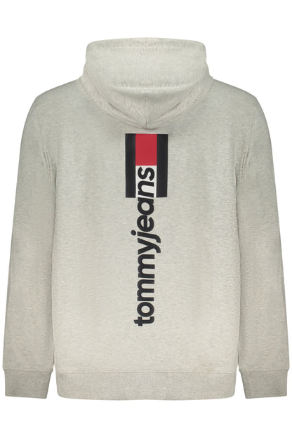 TOMMY HILFIGER MEN'S GRAY ZIP-UP SWEATSHIRT