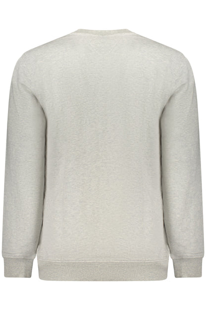 TOMMY HILFIGER MEN'S GRAY ZIP-UP SWEATSHIRT