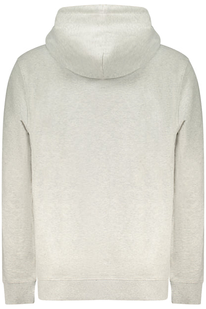 TOMMY HILFIGER MEN'S GRAY ZIP-UP SWEATSHIRT