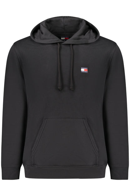 TOMMY HILFIGER MEN'S BLACK ZIP-UP SWEATSHIRT