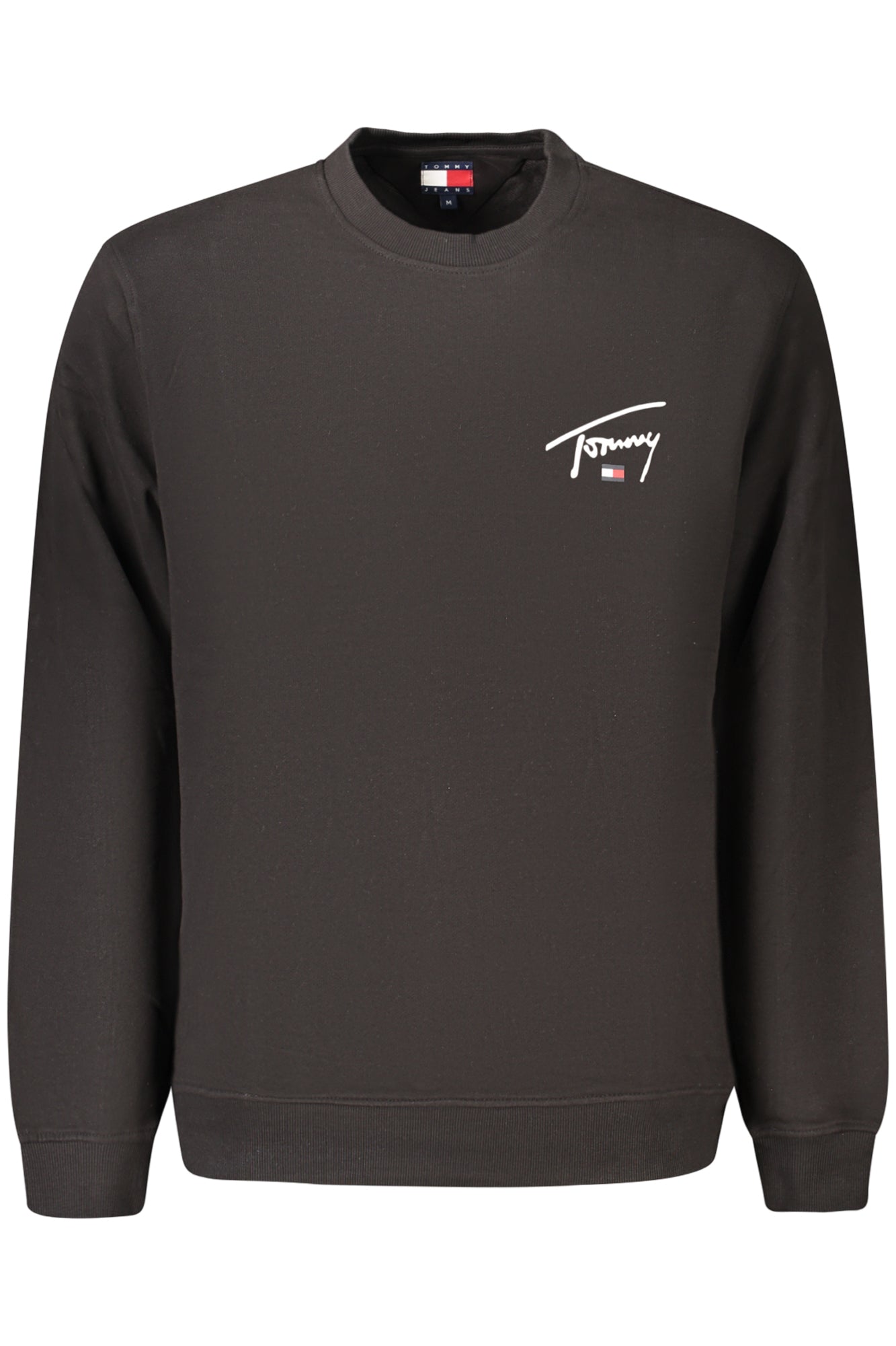 TOMMY HILFIGER MEN'S BLACK ZIP-UP SWEATSHIRT