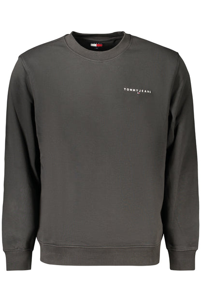 TOMMY HILFIGER MEN'S BLACK ZIP-UP SWEATSHIRT