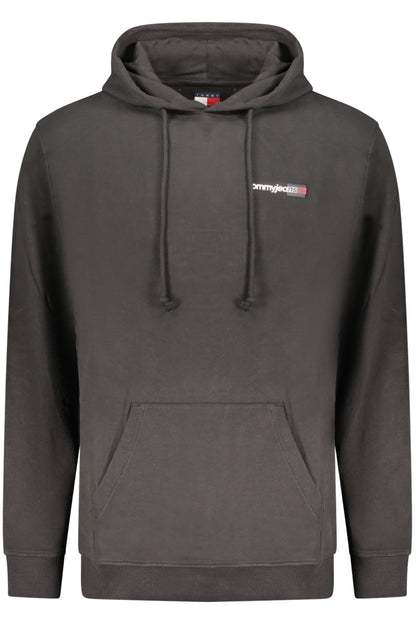 TOMMY HILFIGER MEN'S BLACK ZIP-UP SWEATSHIRT