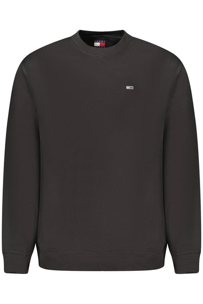 TOMMY HILFIGER MEN'S BLACK ZIP-UP SWEATSHIRT