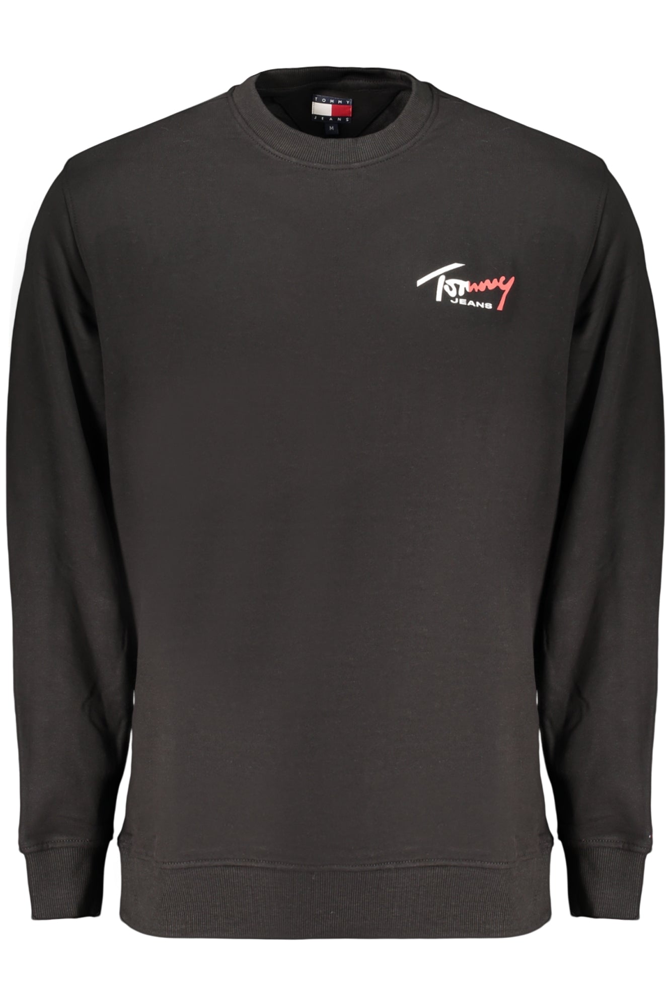 TOMMY HILFIGER MEN'S BLACK ZIP-UP SWEATSHIRT