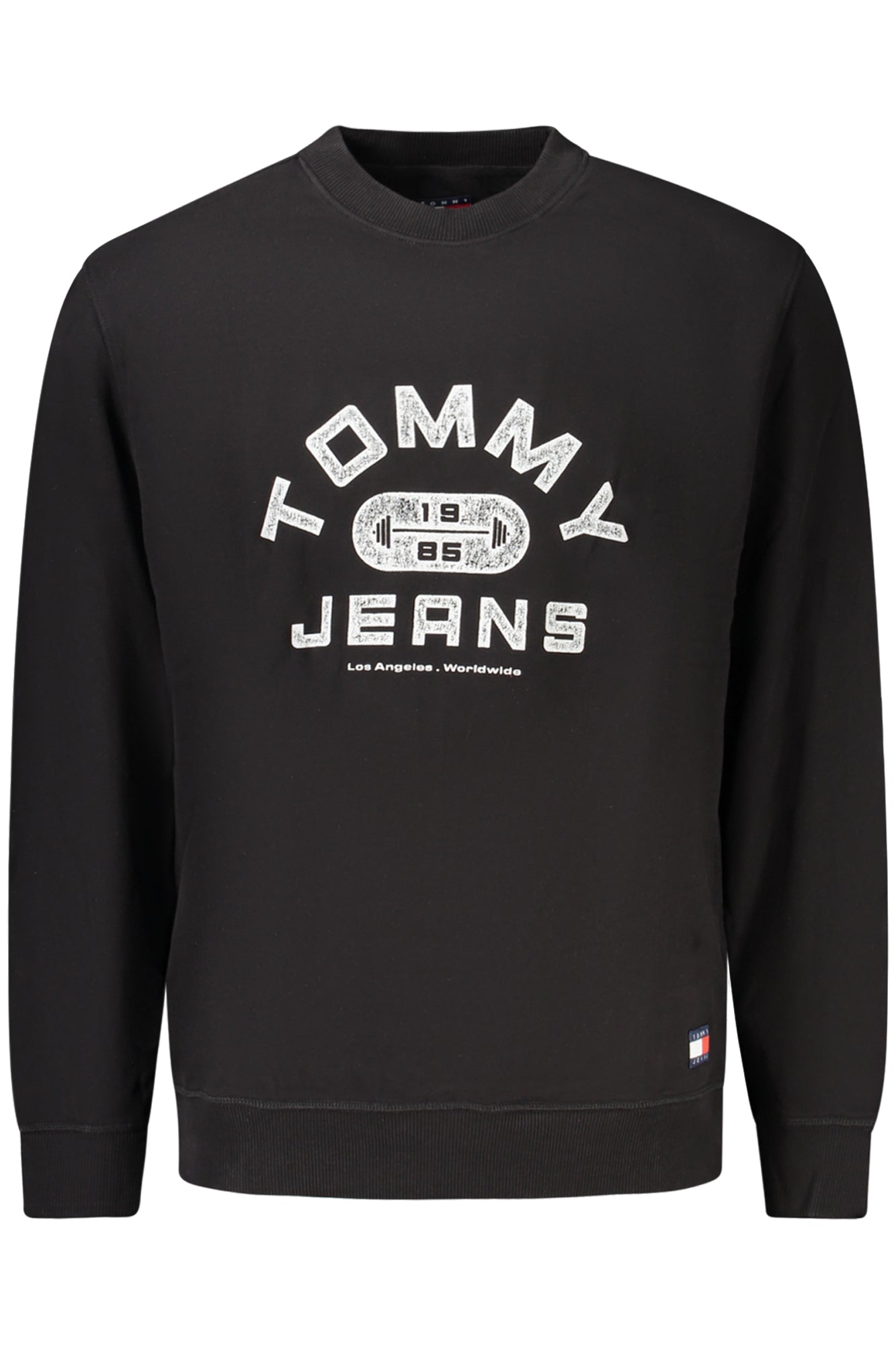 TOMMY HILFIGER MEN'S BLACK ZIP-UP SWEATSHIRT