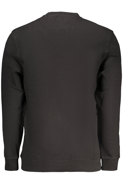 TOMMY HILFIGER MEN'S BLACK ZIP-UP SWEATSHIRT