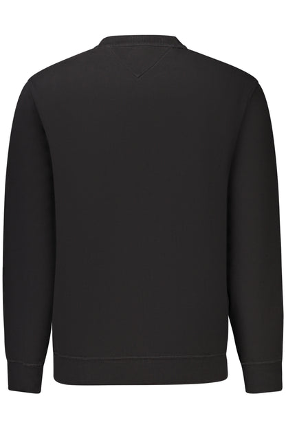 TOMMY HILFIGER MEN'S BLACK ZIP-UP SWEATSHIRT