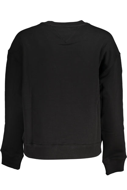 TOMMY HILFIGER MEN'S BLACK ZIPLESS SWEATSHIRT