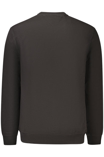 TOMMY HILFIGER MEN'S BLACK ZIP-UP SWEATSHIRT