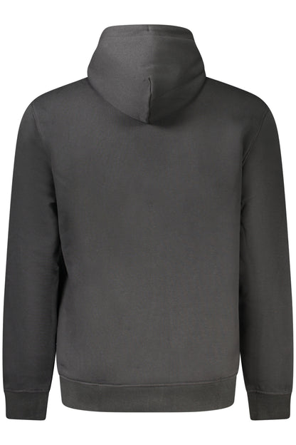 TOMMY HILFIGER MEN'S BLACK ZIP-UP SWEATSHIRT