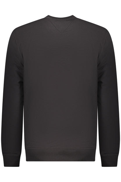 TOMMY HILFIGER MEN'S BLACK ZIP-UP SWEATSHIRT