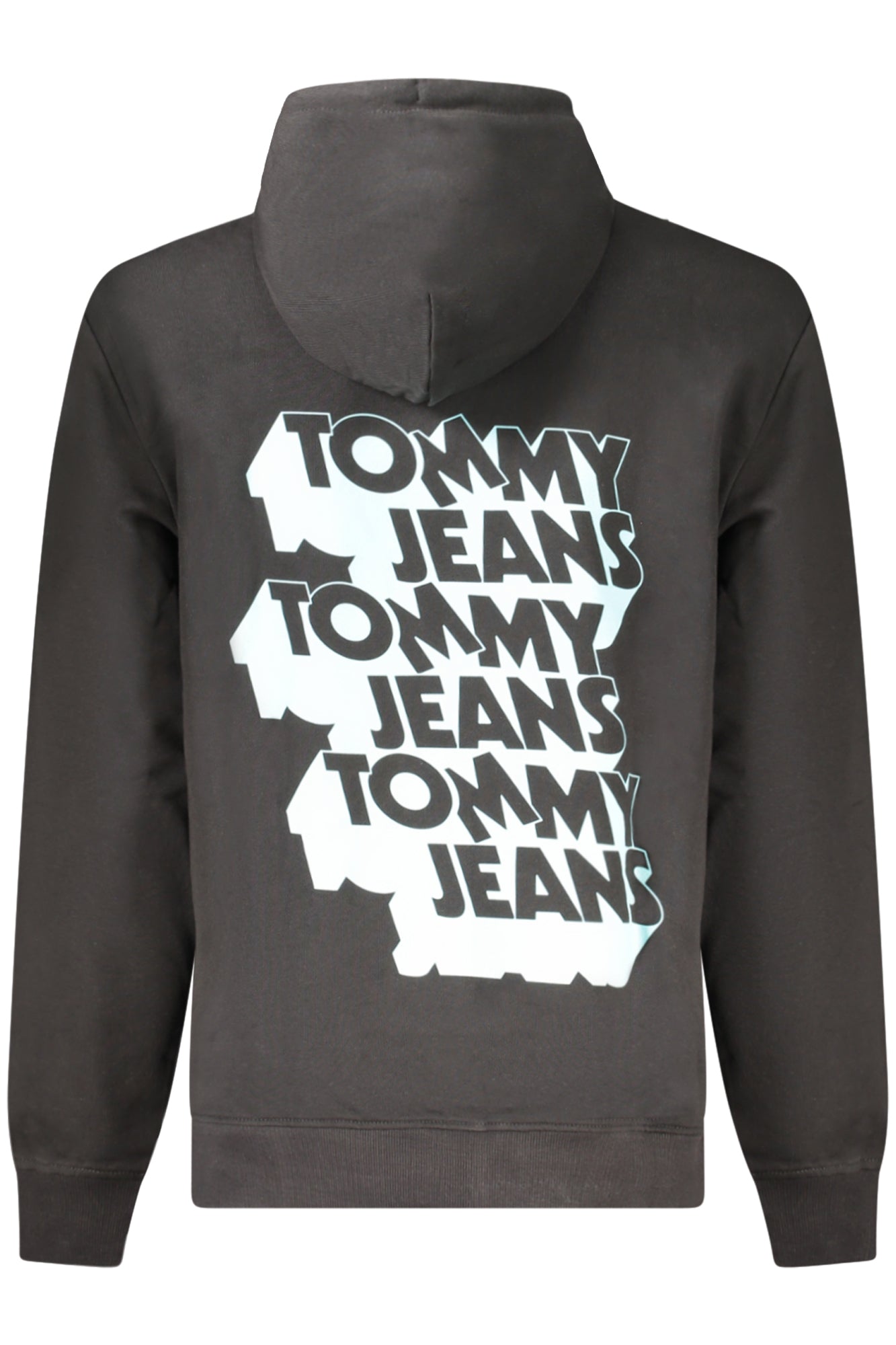 TOMMY HILFIGER MEN'S BLACK ZIP-UP SWEATSHIRT