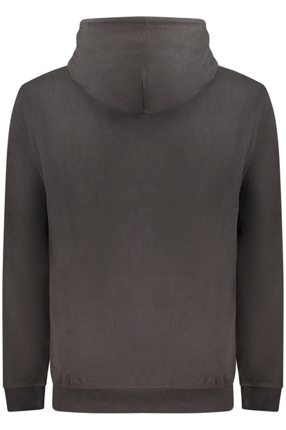 TOMMY HILFIGER MEN'S BLACK ZIP-UP SWEATSHIRT