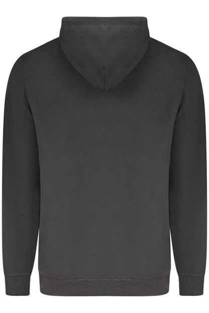 TOMMY HILFIGER MEN'S BLACK ZIP-UP SWEATSHIRT