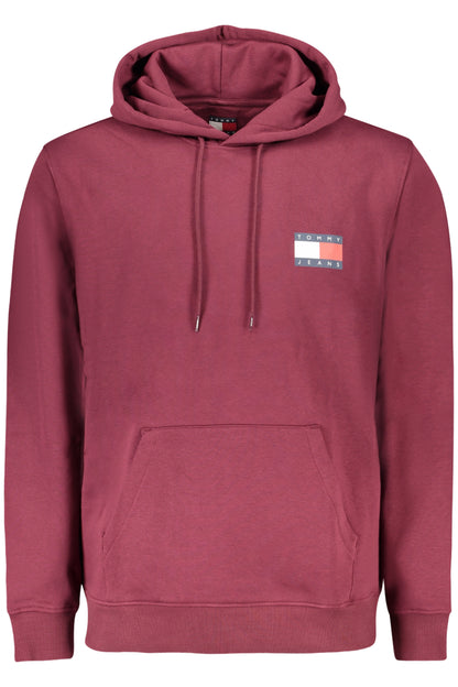 TOMMY HILFIGER MEN'S RED ZIP-UP SWEATSHIRT