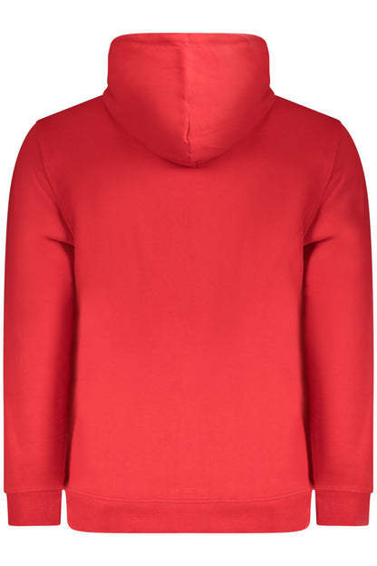 TOMMY HILFIGER MEN'S RED ZIP-UP SWEATSHIRT