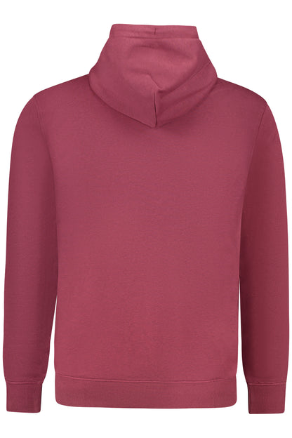TOMMY HILFIGER MEN'S RED ZIP-UP SWEATSHIRT