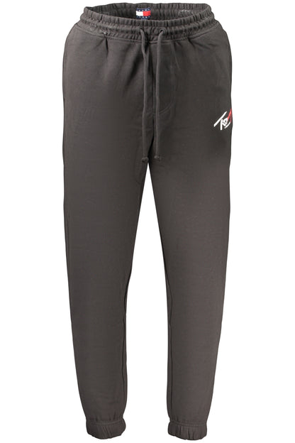 TOMMY HILFIGER MEN'S BLACK LONG SWEATPANTS