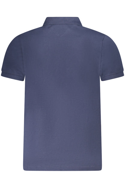 TOMMY HILFIGER MEN'S SHORT-SLEEVE POLO SHIRT, BLUE